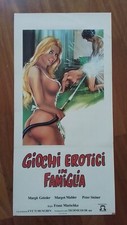 locandina originale GIOCHI EROTICI IN FAMIGLIA prima ed.1979 PORNO