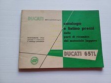 Ducati 65 TL 1956 catalogo ricambi originale italiano Spare Parts Catalogue