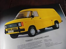 FORD TRANSIT III FURGONE KOMBI AUTOBUS CHASSIS AUTOCARRO Brochure 1979