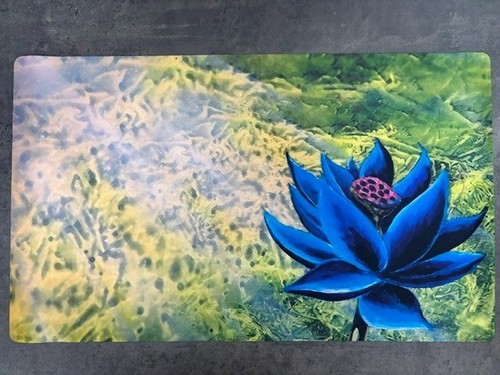 Black lotus playmat tappetino - black,