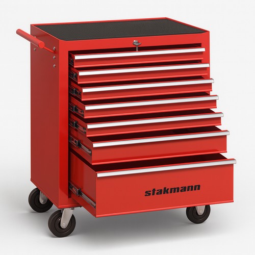 Carrello portautensili con - portautensili, 7