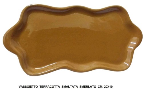 Vassoio rettangolare smerlato - rettangolare,