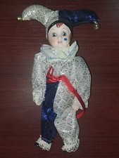 Pierrot Porcelain Doll