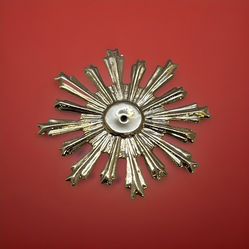 Raggiera metallo bagno oro - metallo,