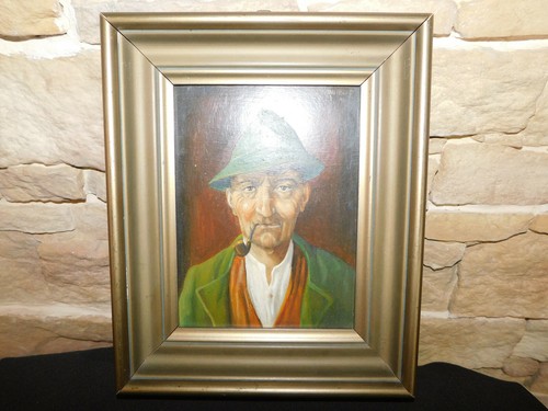 Dipinto olio ritratto un - dipinto, di