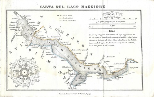 Carta del lago maggiore - lago,