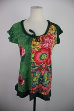 DESIGUAL MAGLIA TOP CANOTTA DONNA TG L WOMAN VINTAGE T-SHIRT ITALY COTONE