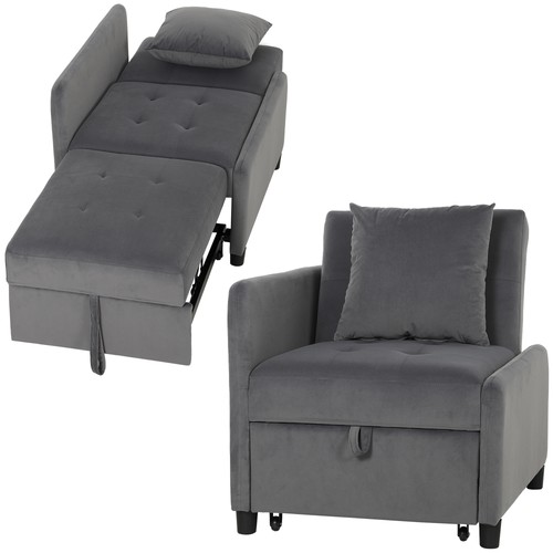 Homcom poltrona letto con - homcom,