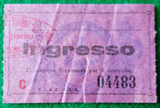 1935 BIGLIETTO INGRESSO CALCIO