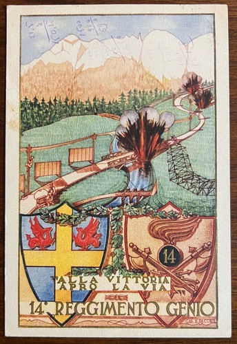 Cartolina militare - cartolina, "14°