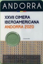Andorra 2 euro coin card 2020