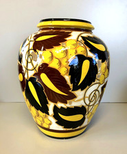 ANTICO VASO ORCIO ANFORA TERRACOTTA SMALTATA Zipoli Caiani ø 23,5x27,5cm/h '20