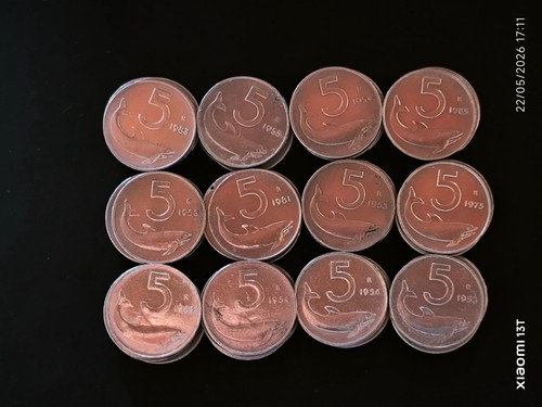 Monete lire - 5,