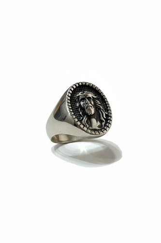 Anello uomo sigillo volto - uomo,