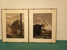 Fochi 79. Coppia di acquarelli 