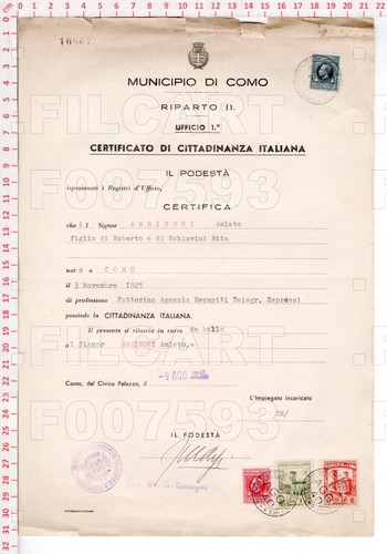 F7593 como citta certificato - f7593,