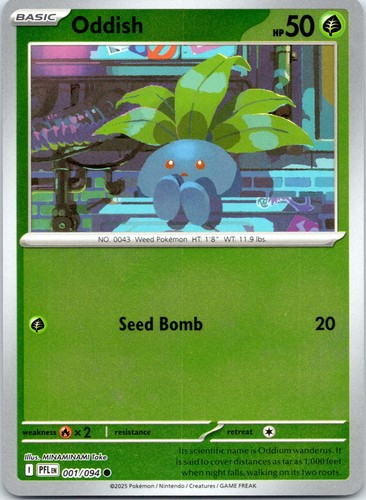 Oddish reverse holo - reverse, 001/094