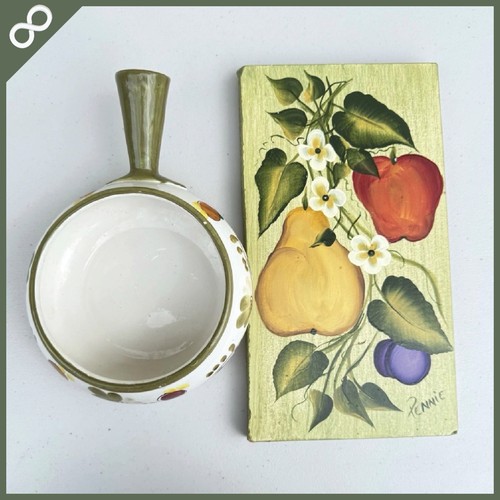 Ciotola targa frutta vintage - e,
