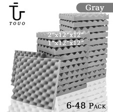 12 Pcs Pannelli Acustici Fonoassorbenti Per Studi Musicali / Casa A Uovo