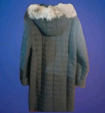 Piumino Donna Lungo Invernale Giubbotto Cappotto Imbottito Marrone XXL Come Nuov