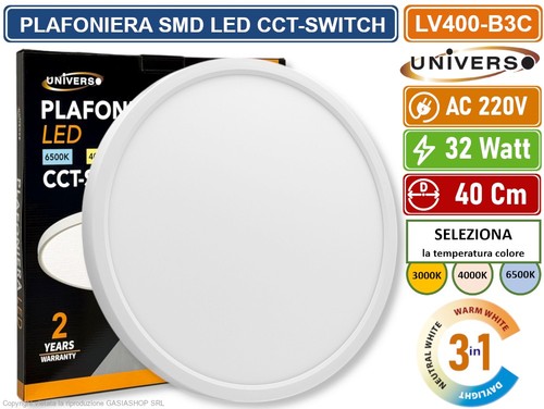 Plafoniera ultra slim rotonda - plafoniera,