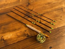 Set pesca a mosca mulinello canna mosca per trote lago e fiume, #5 condizioni usato