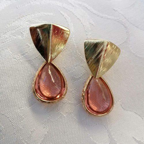 Orecchini gocce rosa - orecchini,