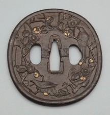 Antico tsuba giapponese - , in