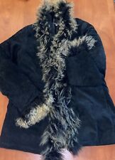 GIACCONE NERO DA DONNA 100% LAPIN TAGLIA 46 PARISPORT usato