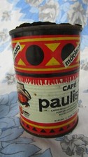 BARATTOLO PUBBLICITARIO IN LATTA- METALLO CAFFÈ PAULISTA 120 GR
