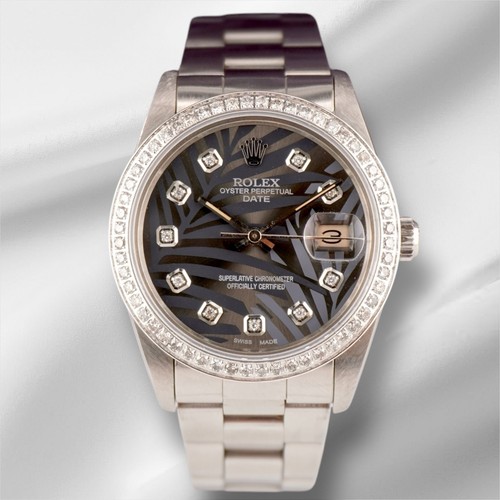 Rolex date 34mm donna 5ct - rolex,