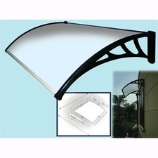 Pensilina in policarbonato da Esterno in Kitvetro fumè  160xP120 cm.