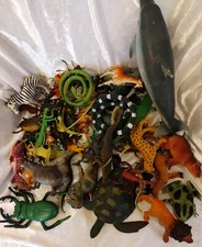 Lotto di Animali Animaletti Giocattolo Dinosauri serpenti Vintage