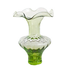 Vaso ornamentale vetro verde