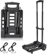 Carrello Pieghevole,Carrello Portabagagli Pieghevole a Mano Di Alluminio,Max 50 