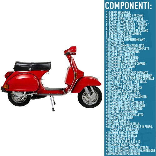 Kit restauro vespa 125 e - restauro, px