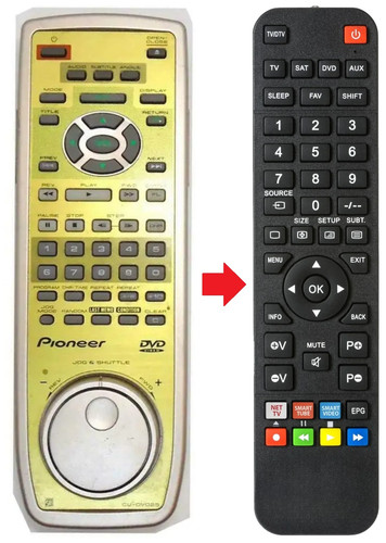 Telecomando adatto per pioneer - telecomando,