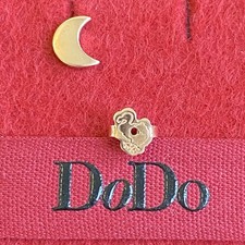 Dodo Pomellato Orecchino A Bottone Luna Grande Oro Rosa Unisex 100% Originali