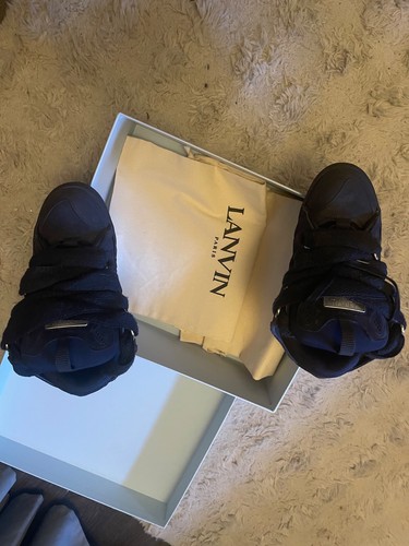 Lanvin curb sneakers blue - lanvin,