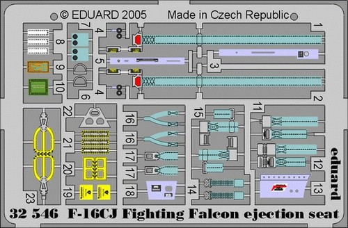 Mw22 eduard 32546 16cj - mw22, f-16cj