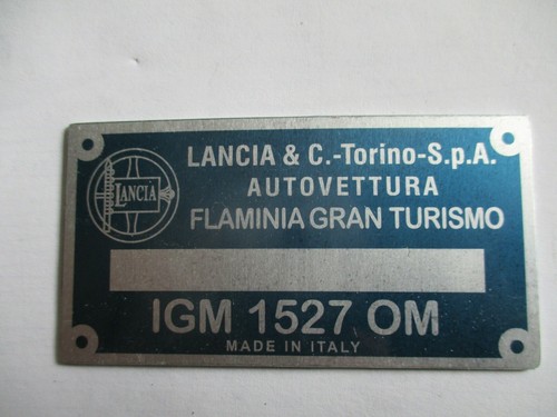 Targa lancia flaminia sport - lancia,