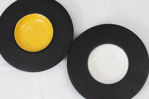 Coppia piatti ceramica - di, in