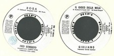 DISCO 45 GIRI             FRED BONGUSTO / GIULIANO – ROSA // IL GIOCO DELLA MELA