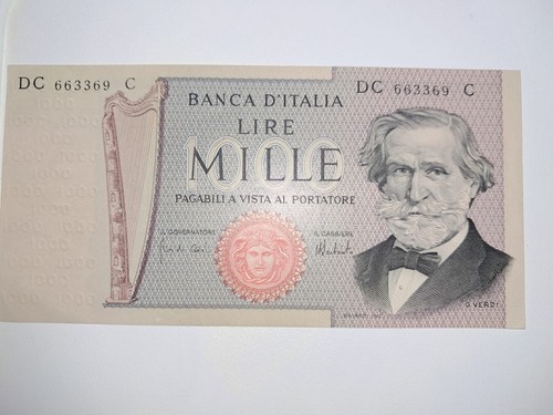 Banconota 1000 mille - banconota, lire