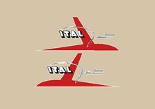 ITALJET MUSTANG ADESIVI ROSSO