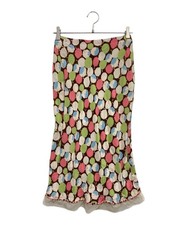 LOUIS VUITTON gonna di seta 38 multicolore Ext++