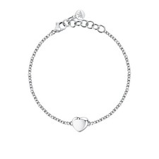 Charming steel heart bracelet