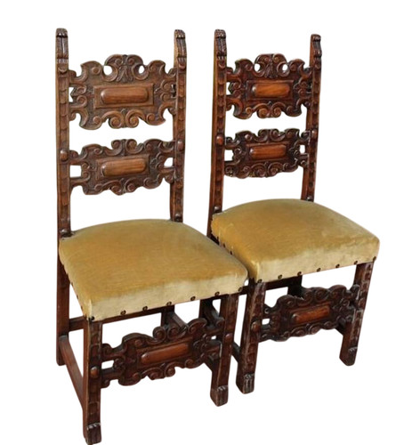 Coppia antiche sedie - coppia, di