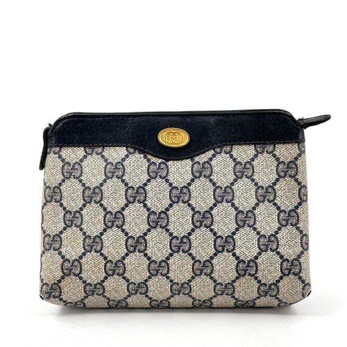 Vintage gucci pvc pelle pouch - vintage,