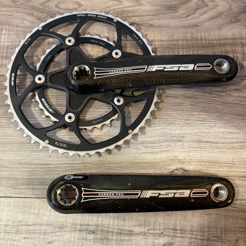 Guarnitura stradale fsa carbon - guarnitura,